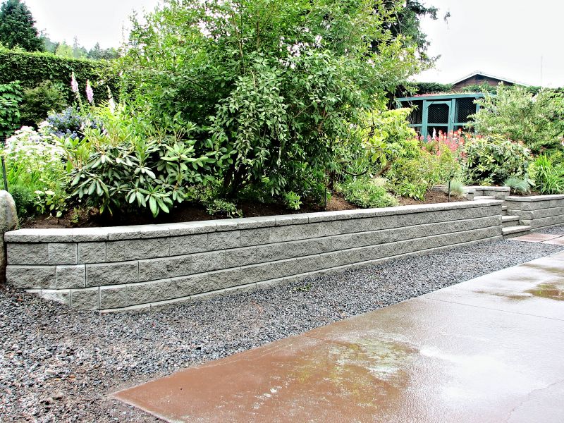 Concrete Block Retaining Wall